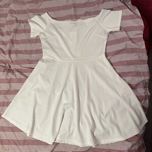 White Off-Shoulder Dress